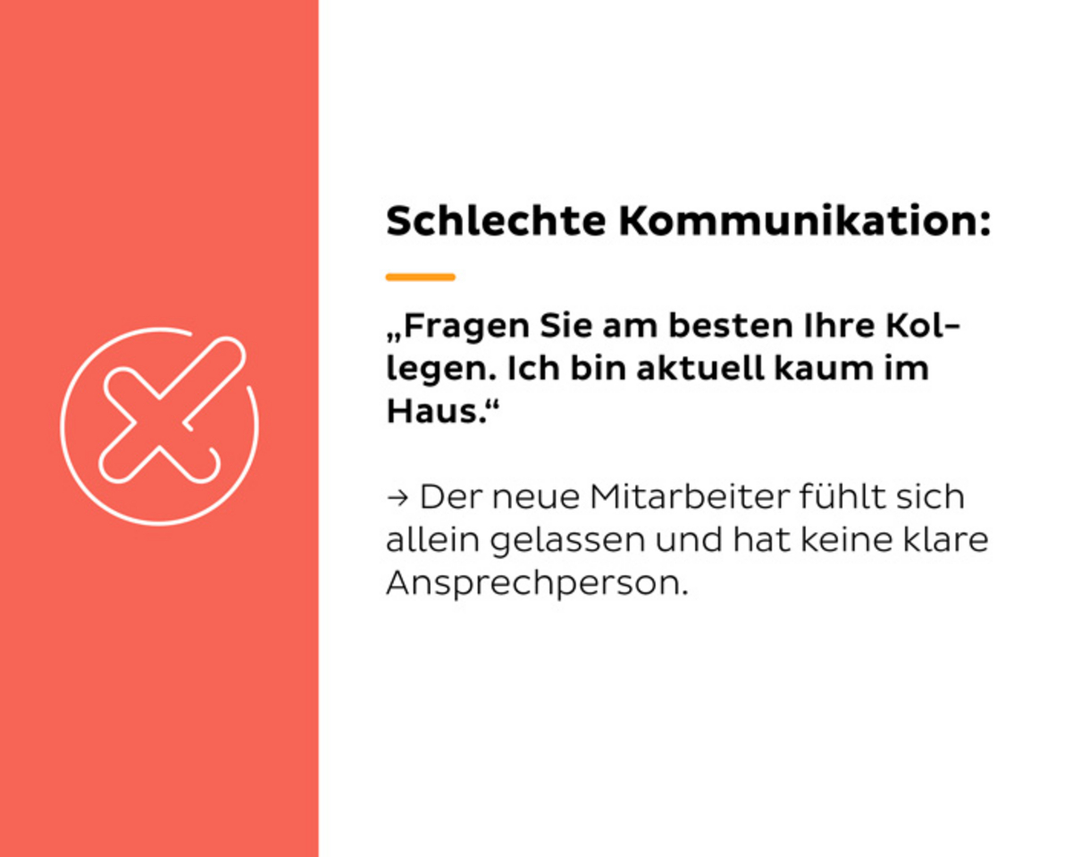 Beispiel für schlechte Kommunikation in Textform