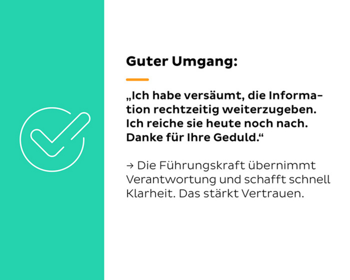 Beispiel für guten Umgang in Textform