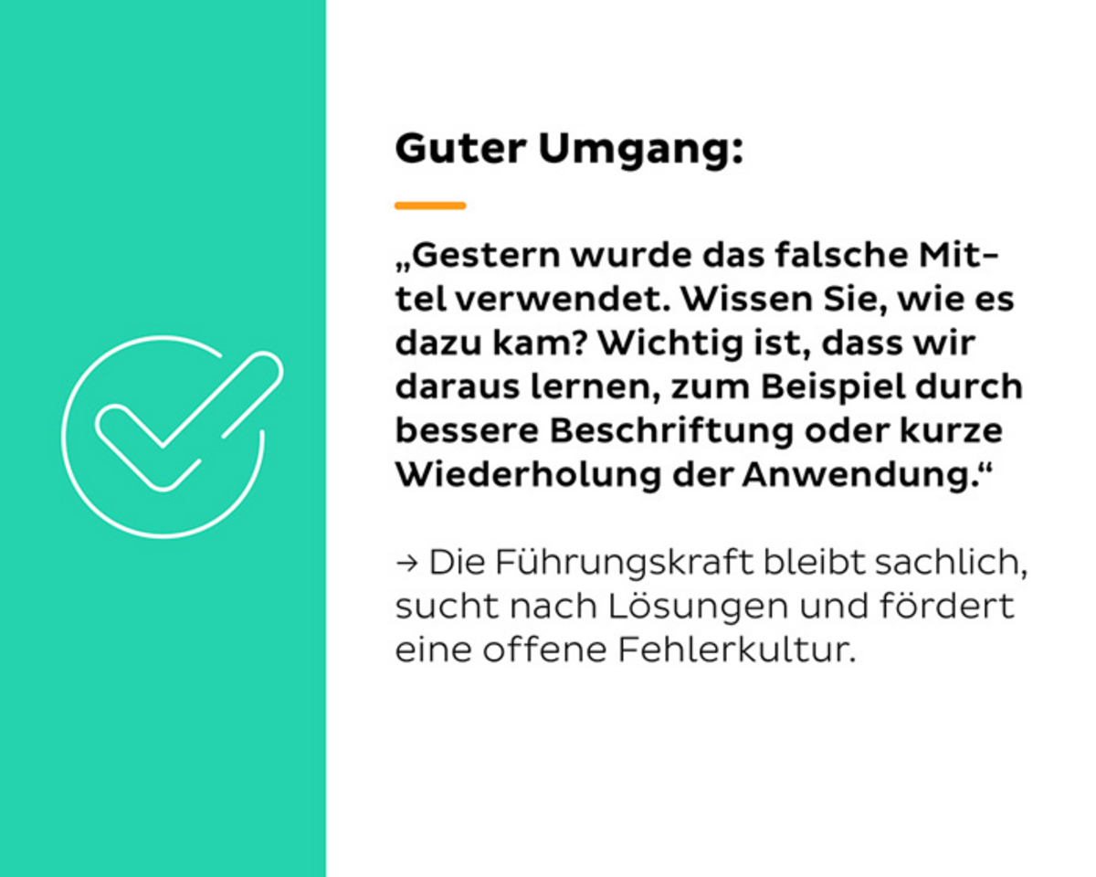 Beispiel für guten Umgang in Textform
