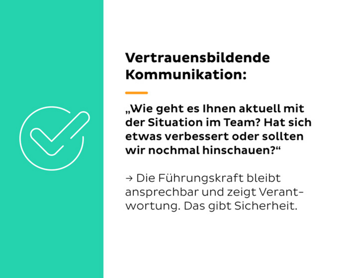 Beispiel für vertrauensbildende Kommunikation in Textform