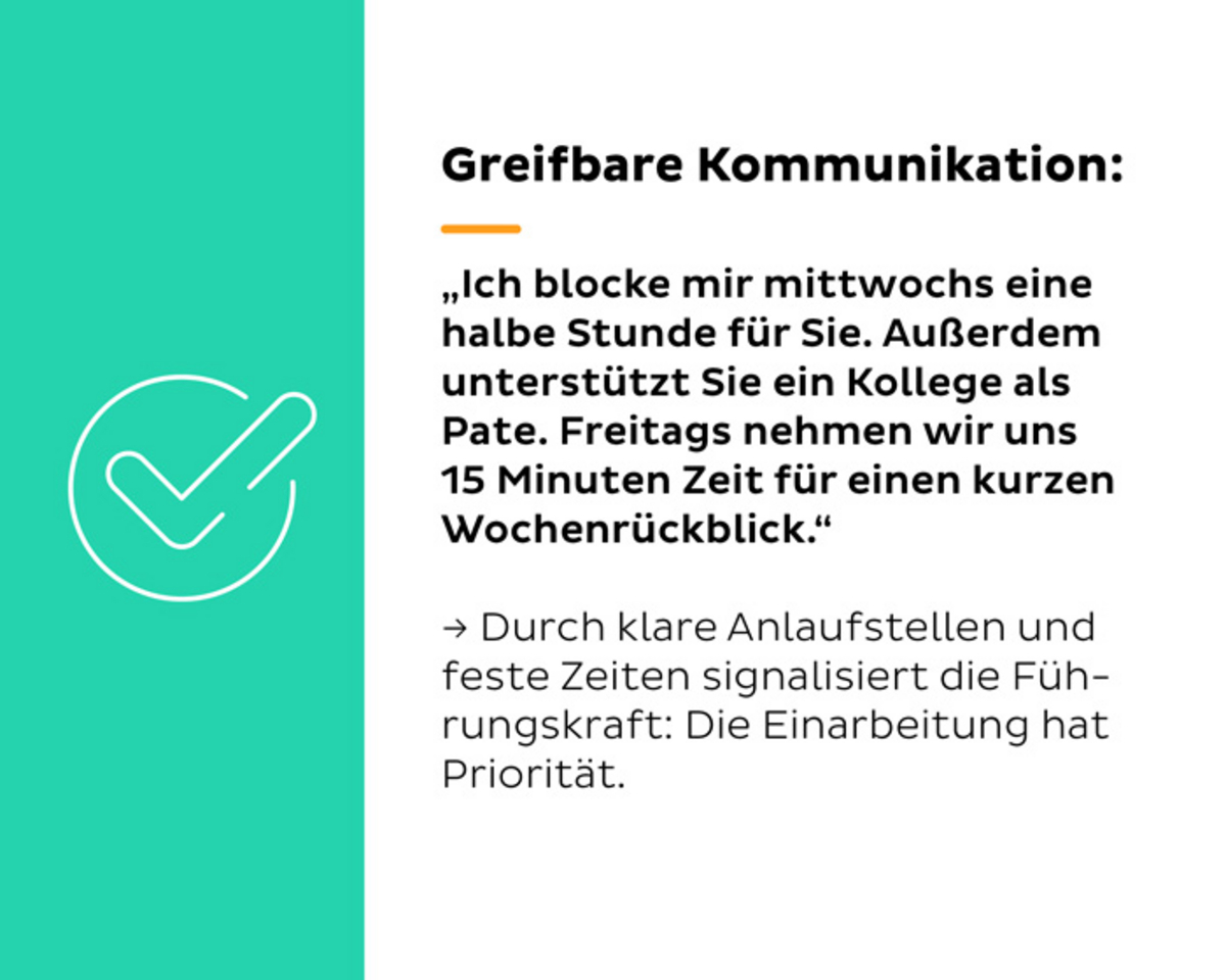 Beispiel für greifbare Kommunikation in Textform
